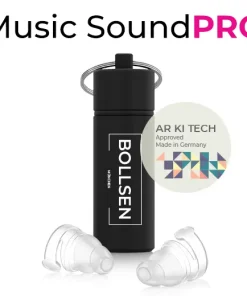 BOLLSEN Music SoundPRO füldugók AR KI Tech-rel Mérés zenéhez