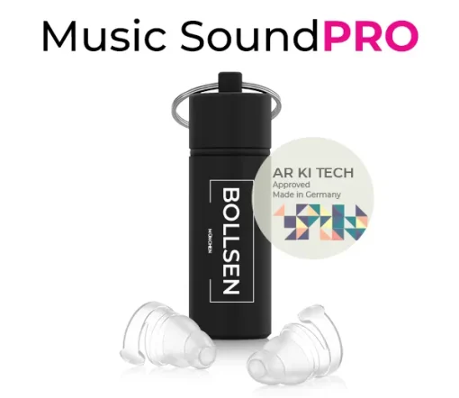 BOLLSEN Music SoundPRO füldugók AR KI Tech-rel Mérés zenéhez